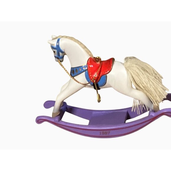 Hallmark 1987 Rocking Horse Handcrafted Ornament Collectors Series - Picture 13 of 13